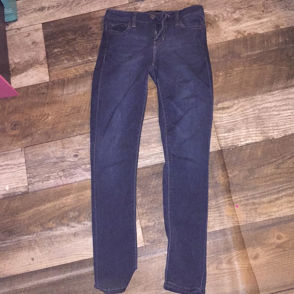 Dark blue jeans